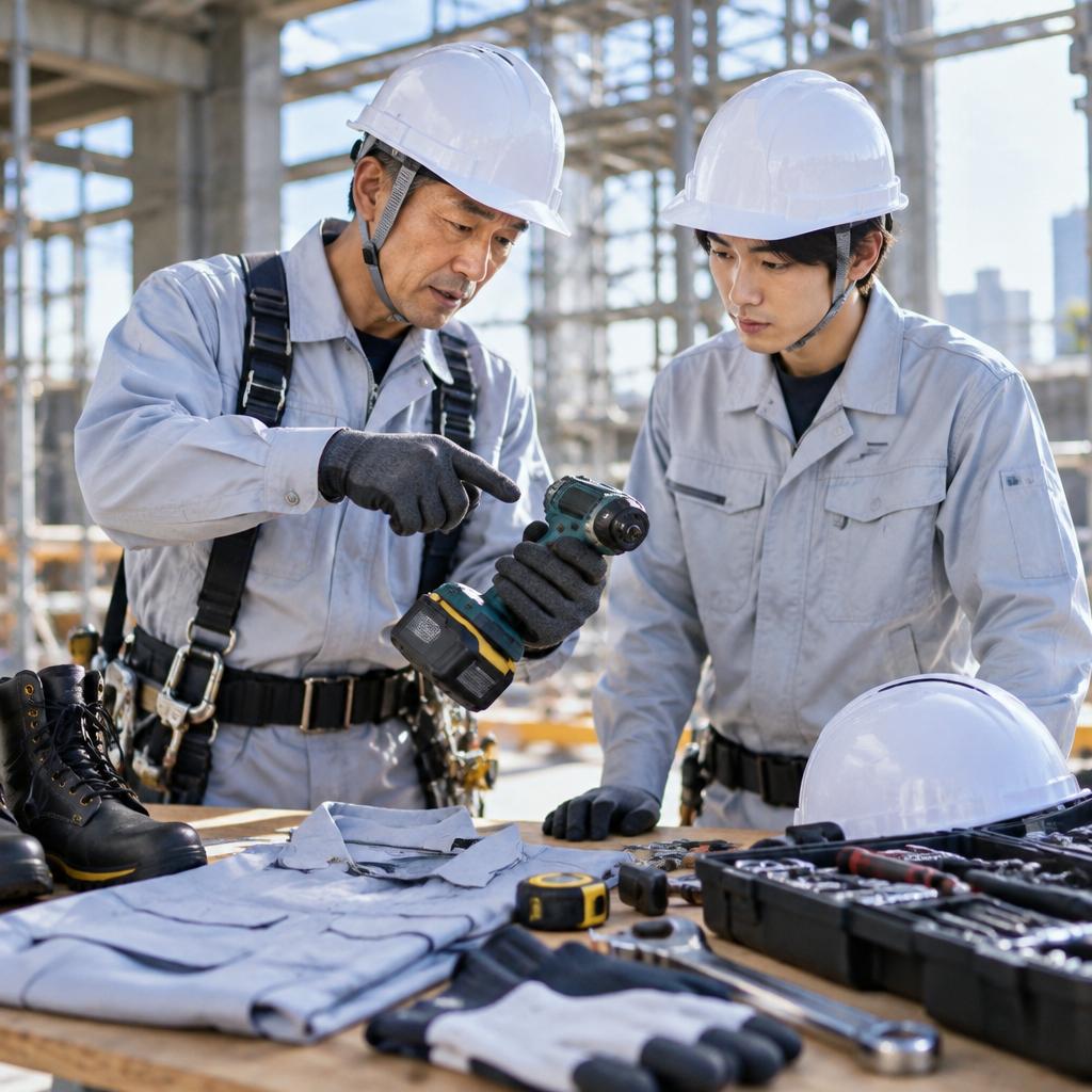 「初めて」を会社が支える。道具支給＆先輩の丁寧な指導